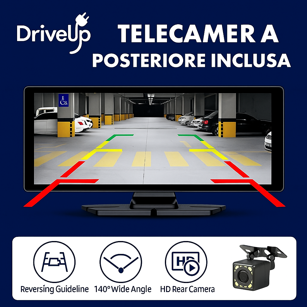 Driveup™ - Display Auto 10" con Carplay & Android Auto